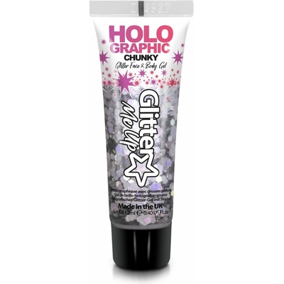 Glitrové holografické gély Holographic Chunky Glitter Gels Paint Glow 12 ml