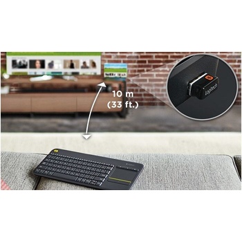 Logitech Wireless Touch Keyboard K400 Plus UK 920-007143