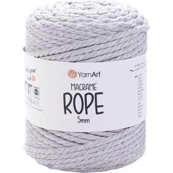 YARNART Macrame Rope 5 mm 85 m 756 Light Grey юта (Macrame Rope 5 mm 756)