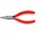 KNIPEX Клещи плоски за електроника, червена ръкохватка 125мм, Knipex (K3711125)
