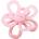 Babyono Силиконова гризалка Babyono - Цвете, розова (5901435416709)