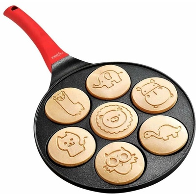 MG Pancakes Pánev na palačinky Animals 26,5 cm, černá/červená LOG223491
