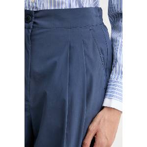 Weekend Max Mara панталон palazzo дамски от памук BENDA (2615131142600) - answear - 351,85 лв