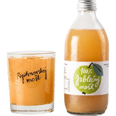 Rychnovský mošt jablko 100% 12 x 330 ml - sklo