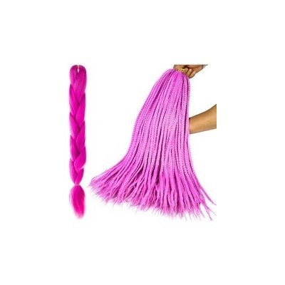 Soulima Vlasy Kanelové syntetické Copánky ombre fialové