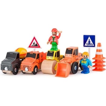 Woodyland Комплект автомобили - Строителни машини, 12 бр