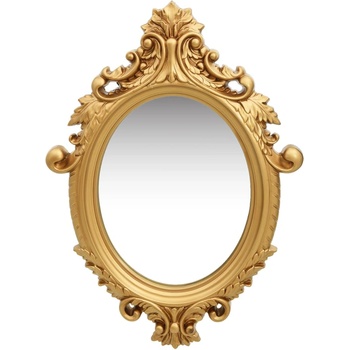 Image 1 of vidaXL Стенно огледало, стил замък, 56x76 см, златисто (320357)