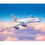 Revell Сглобяем модел, Revell, Самолет Airbus A380-800 British Airways, 163 части (R03922)