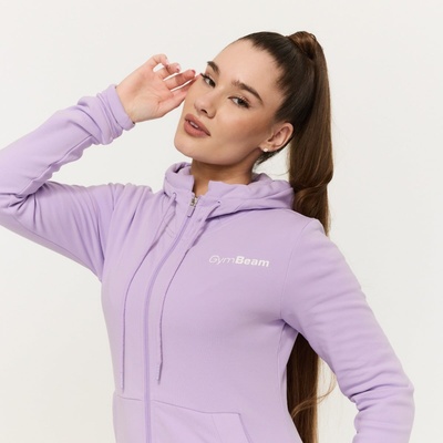 GymBeam Дамски суичър с цип Limitless Lavender XXL