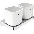 Nimco Maya Pohárik na kefy a pastu s držiakom, matné sklo/chróm MA 29058C-26