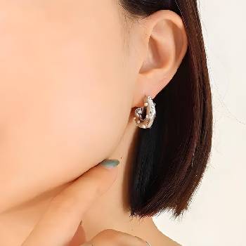 HARAHU Обеци ki-28730 - Сребърен/Тип2 kp28730 (ki-28730)