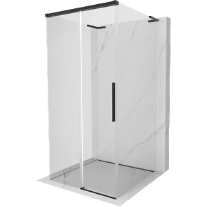 Mexen Rox-3S L душ кабина 3-стенна плъзгаща се 110 x 110 см, прозрачна, черна - 8C2L-110-110-70-00-3S (8C2L-110-110-70-00-3S)