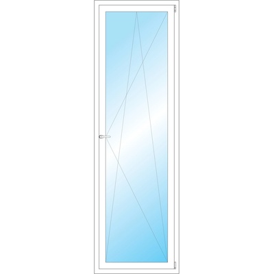 OKNA HNED Plastové okno 72x232 cm bílé otevíravé a sklopné pravé