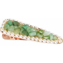 Crystallove Aventurine Hair Clip sponka do vlasov 1 ks