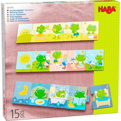 Haba puzzle na učení Denní aktivity a přiřazování 15 ks
