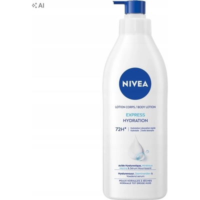 Nivea Express Hydration ľahké telové mlieko normálna až suchá pokožka 400 ml