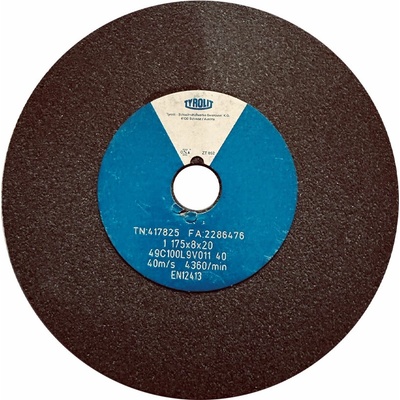 Tyrolit 49C100L9V40 Brúsny kotúč 175 x 8 x 20 mm 100 T417825