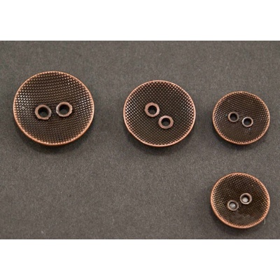 Kovový gombík - staroměděna - priemer 1,7 cm