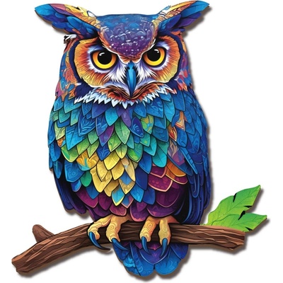 2Kids Toys drevené puzzle sova - 1 kus