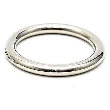 Image 1 of Rimba Solid Metal Cockring 6mm Thick 7371 45mm