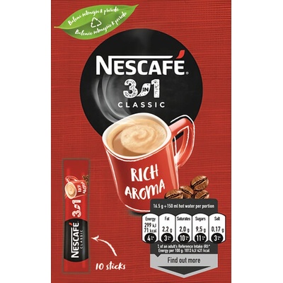 Nescafé 3v1 Classic 10 ks – Zbozi.Blesk.cz