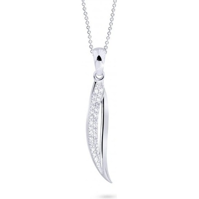 Cutie Jewellery přívěsek z bílého zlata se zirkony Z8047 40 10 X 2