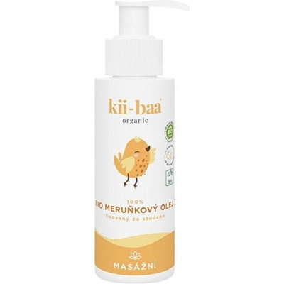 kii-baa organic Masážní Bio Meruňkový olej 100 ml