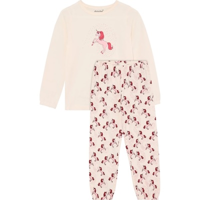 Minymo Детско ежедневно термо бельо Minymo Kid's Pyjamas L/S Set AOP 124271 Everyday base layer - White Swan - размер 128 (EU) (714-1859-0118)
