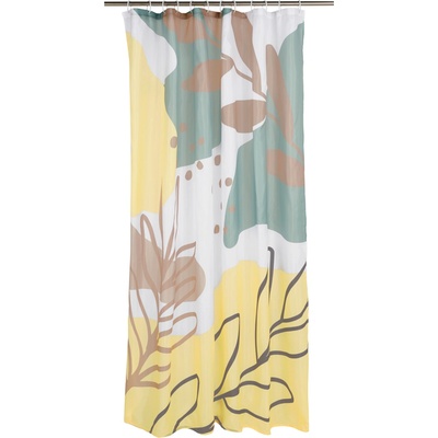 LIVARNO Sprchový závěs, 180 x 200 cm (bílá/zelená/béžová) – Zboží Dáma