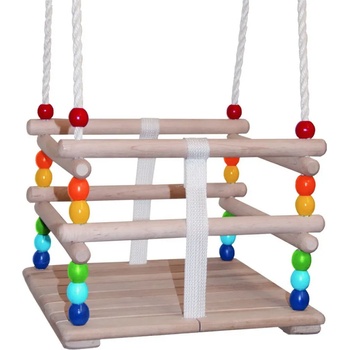 Image 1 of Woodyland Детска дървена люлка с облегалка II - Woody