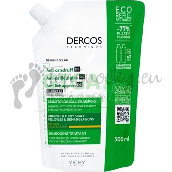 Vichy Dercos Anti Dandruff Dry šampón náplň 500 ml