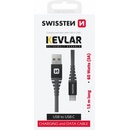 Swissten 71541010 dátový USB-C, 60W / 3A / 1x USB-C(M) / 1x USB-A(M), 1,5m, šedý