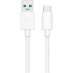 OPPO SuperVOOC USB кабел за данни - Type-C, 100 см, БЯЛ (DL122)