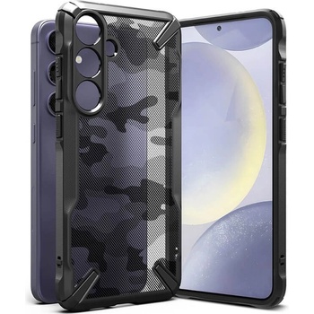 Ringke Противоударен Хибриден Калъф за SAMSUNG S24, RINGKE Fusion X Camouflage Case, Черен (8809961782800)