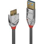 Lindy Кабел Lindy, от USB-A(м) към USB Micro-B(м), 1m, сив (36657)