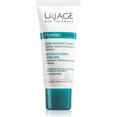Uriage Hyséac Hydra Restructuring Skincare регенериращ и хидратиращ крем за кожа, която е суха и раздразнена от медикаментозно лечение на акне 40ml