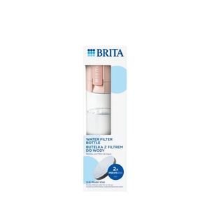 BRITA Vital прасковена бутилка с филтър с 2 диска (4006387128418)