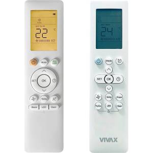 VIVAX rg10a1, rg10b, acp-12ch35, acp-09ch25, acp-18ch50, acp-09ch25, acp-24ch70 - оригинален дистанционен контрол с подсветка (rg10a1, rg10b, acp-12ch35, acp-09ch25, acp-18ch50, acp-09ch25, acp-24ch70)