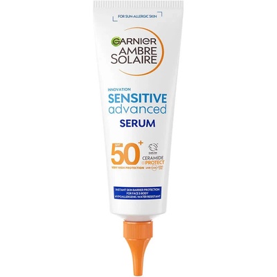 Garnier Ambre Solaire Sensitive Advanced SPF 50 sunscreen 125ml - Clear (White)