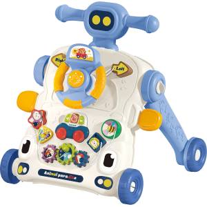 Chipolino Музикална играчка на колела 3 в 1 Chipolino - Кола, Синя (MIKCAR0242BL) Проходилка