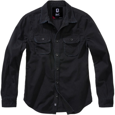 Brandit Брандирана женска риза с дълъг ръкав, черна (9618.2)