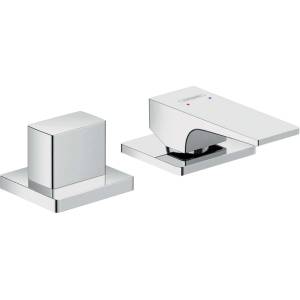 Hansgrohe Metropol - Двуотворна смесителна батерия с лост за монтаж на ръба на ваната, хром 32548000 (32548000)