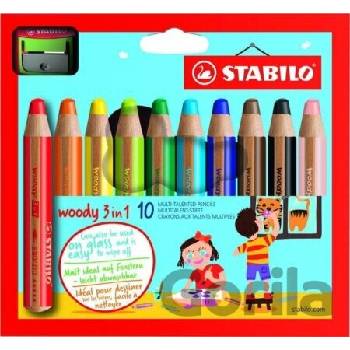 Pastelky Woody a strúhadlo 3in1