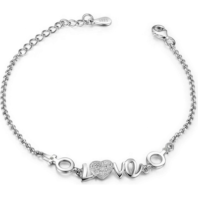 Silenti Jewelry Сребърна гривна "Любов