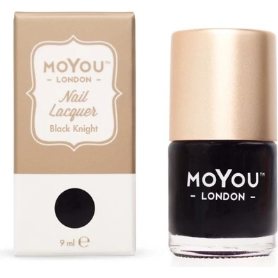 MoYou Razítkovací lak na nehty Black Knight 9 ml