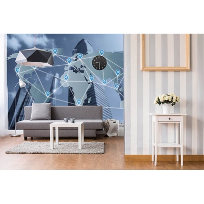 DIMEX ART Самозалепваща се флизелинова фототапета интернет връзка 375 x 250 см