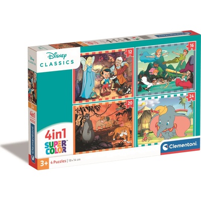 Clementoni - Puzzle 4v1 Disney Classic - 1 - 39 piese