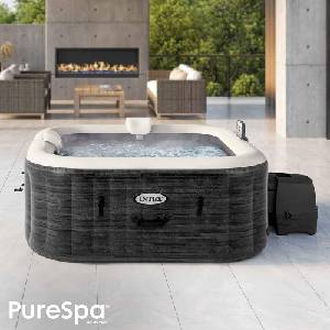 Intex Надуваемо джакузи 4 места с омекотяване INTEX PureSpa 28450NP (3552810)
