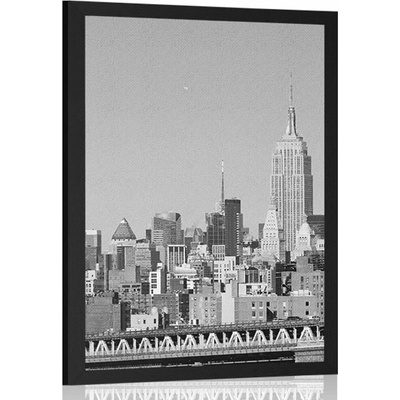 Plakát magický New York v černobílém provedení - 40x60 no frame