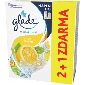 Glade Touch&Fresh NÁHRADNÁ NÁPLŇ (2+1ks) 3 x 10 ml Lemon